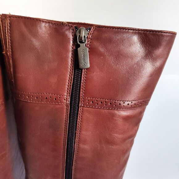 Blondo Size 9 M Leather Knee High Tall Riding Boots Brown Canada Waterproof Warm - Picture 8 of 15